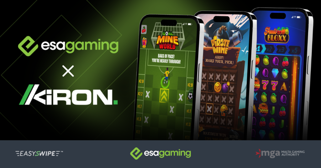 Worldwide Expansion for ESA Gaming Through Strategic Alliance with Kiron Interactive