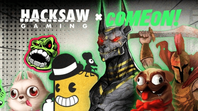 Hacksaw Gaming & Come On! Celebrate Continued Four-Year Partnership
